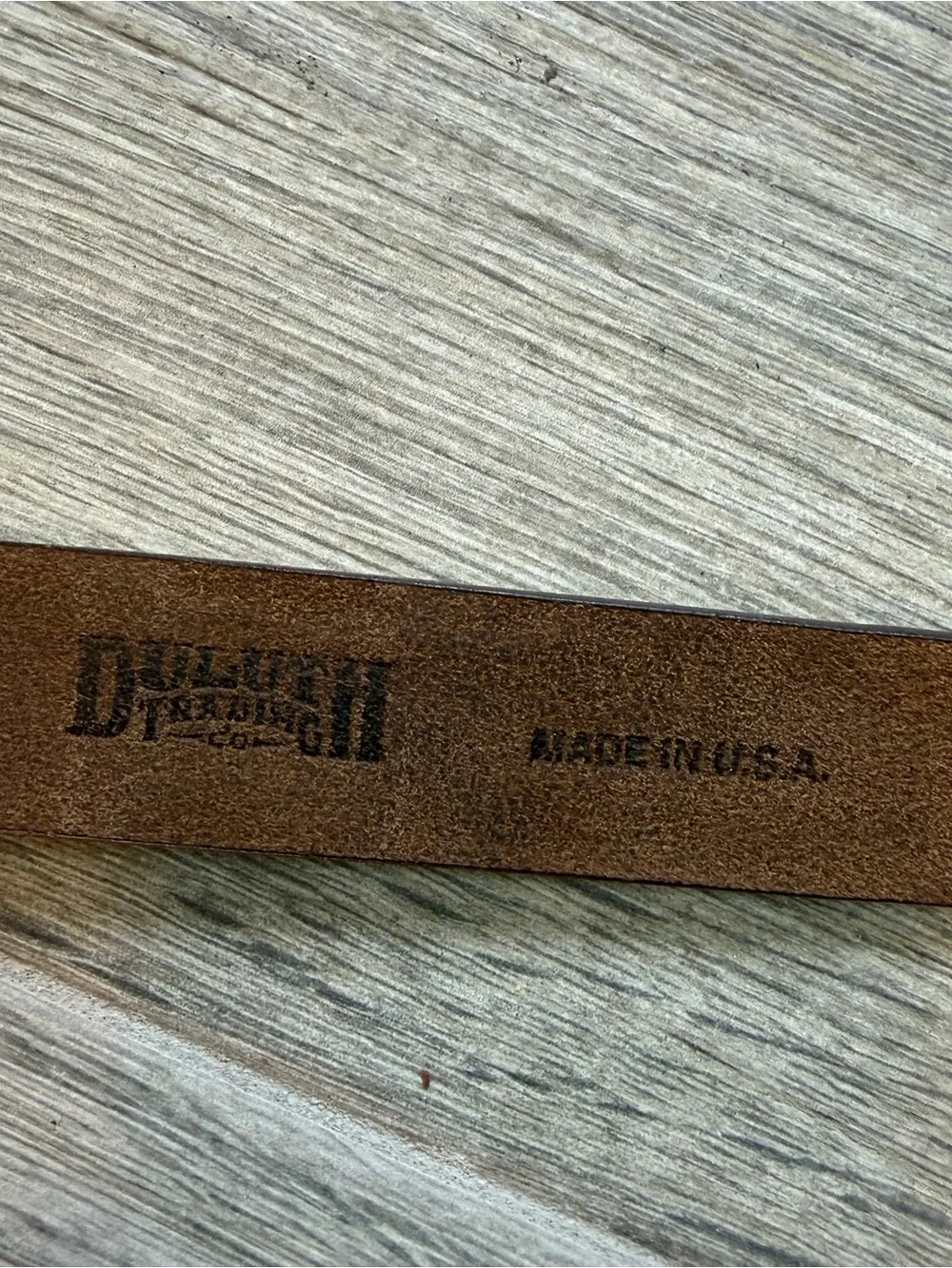 Duluth Trading Company Unhole-y Brown Leather Roller Belt XL 62004 USA Made